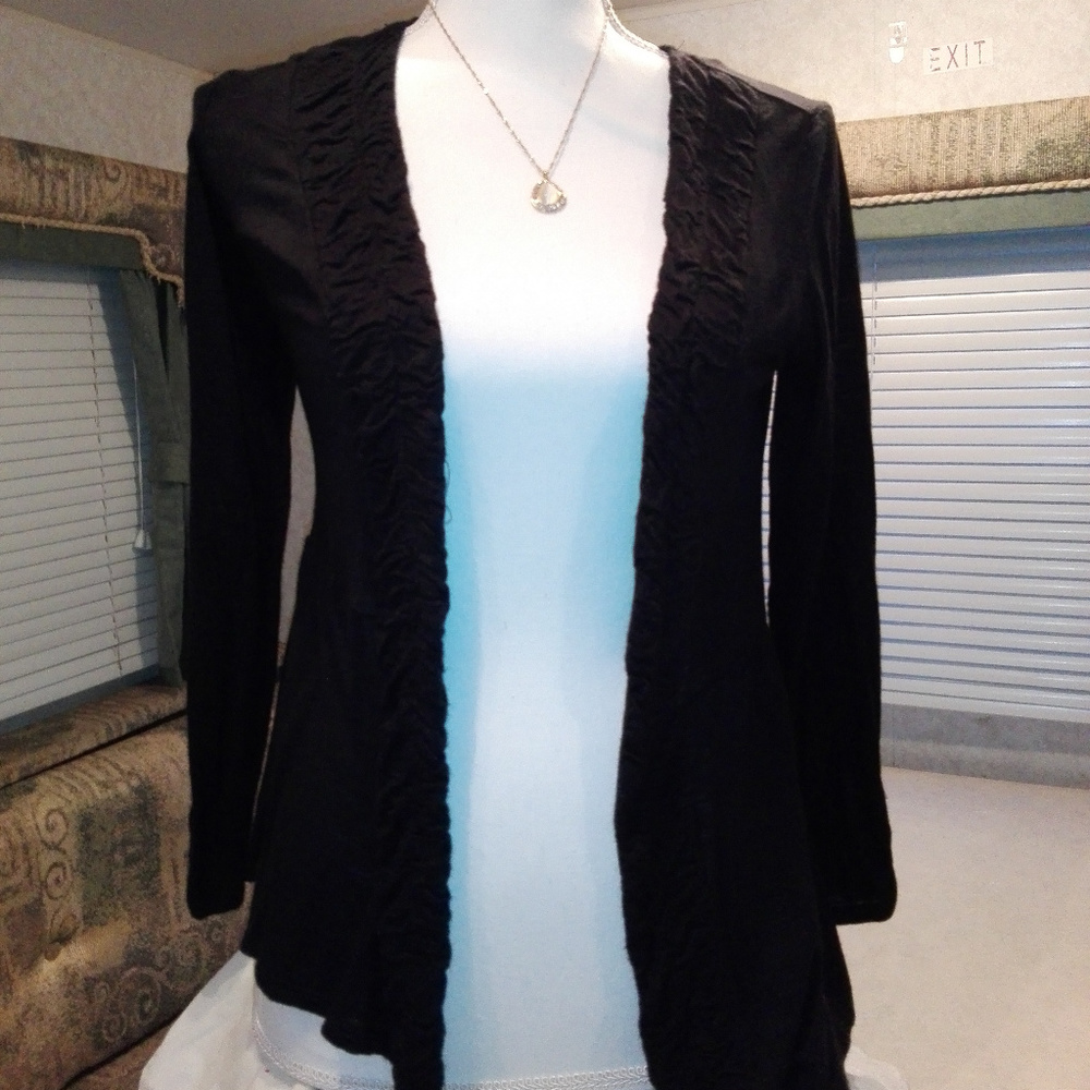 AGB Brand Size Small Black Cardigan Women's Tops